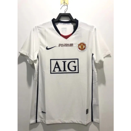 2008-09 Manchester United Retro Jersey Home UCL Final